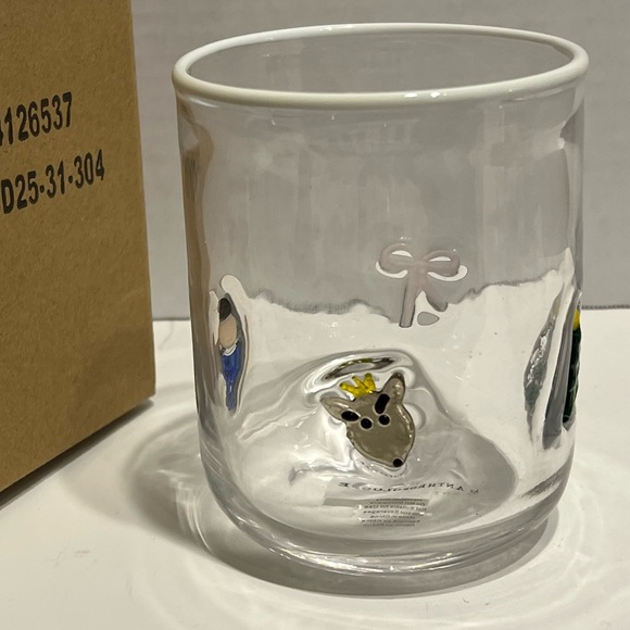 Anthropologie The Festive Icon Juice Glass Christmas Holiday Nutcracker - Picture 8 of 16